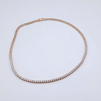 Collier Rivière Or Rose - Serti de Pierres – or 18 carats | Tariki