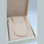 Collier Rivière Or Rose - Serti de Pierres Baguettes – or 18 carats | Tariki
