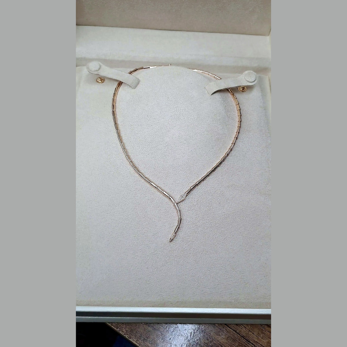 Collier Torque Rigide Or Rose – or 18 carats | Tariki