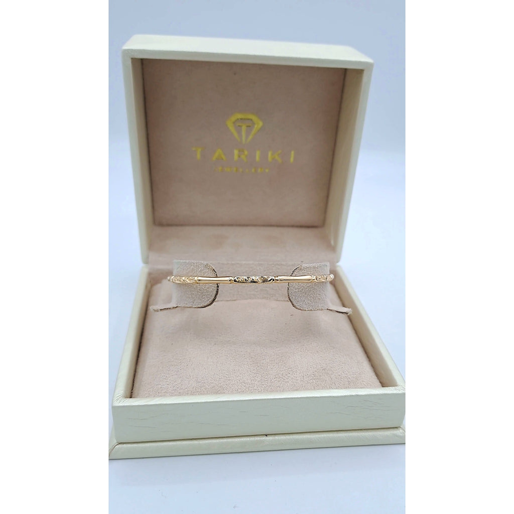 Demlij Jonc Fin Ciselé Or Rose – or 18 carats | Tariki