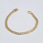 Gourmette Maille Cubaine Or Rose – or 18 carats | Tariki
