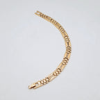 Gourmette Maillons Or Rose - Sertie de Pierres – or 18 carats | Tariki