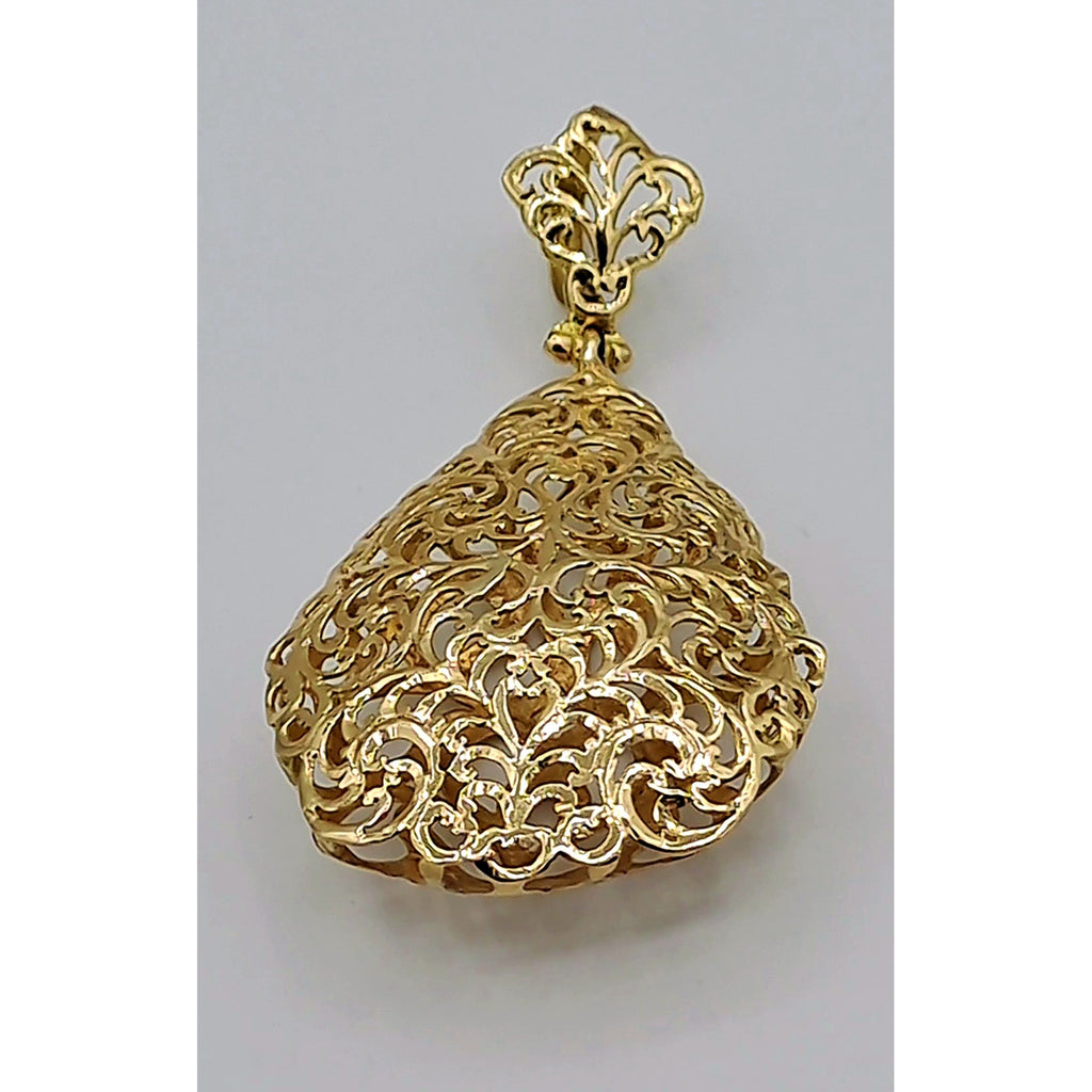 Pendentif Beldi Ajouré Filigrane Or Jaune – or 18 carats | Tariki