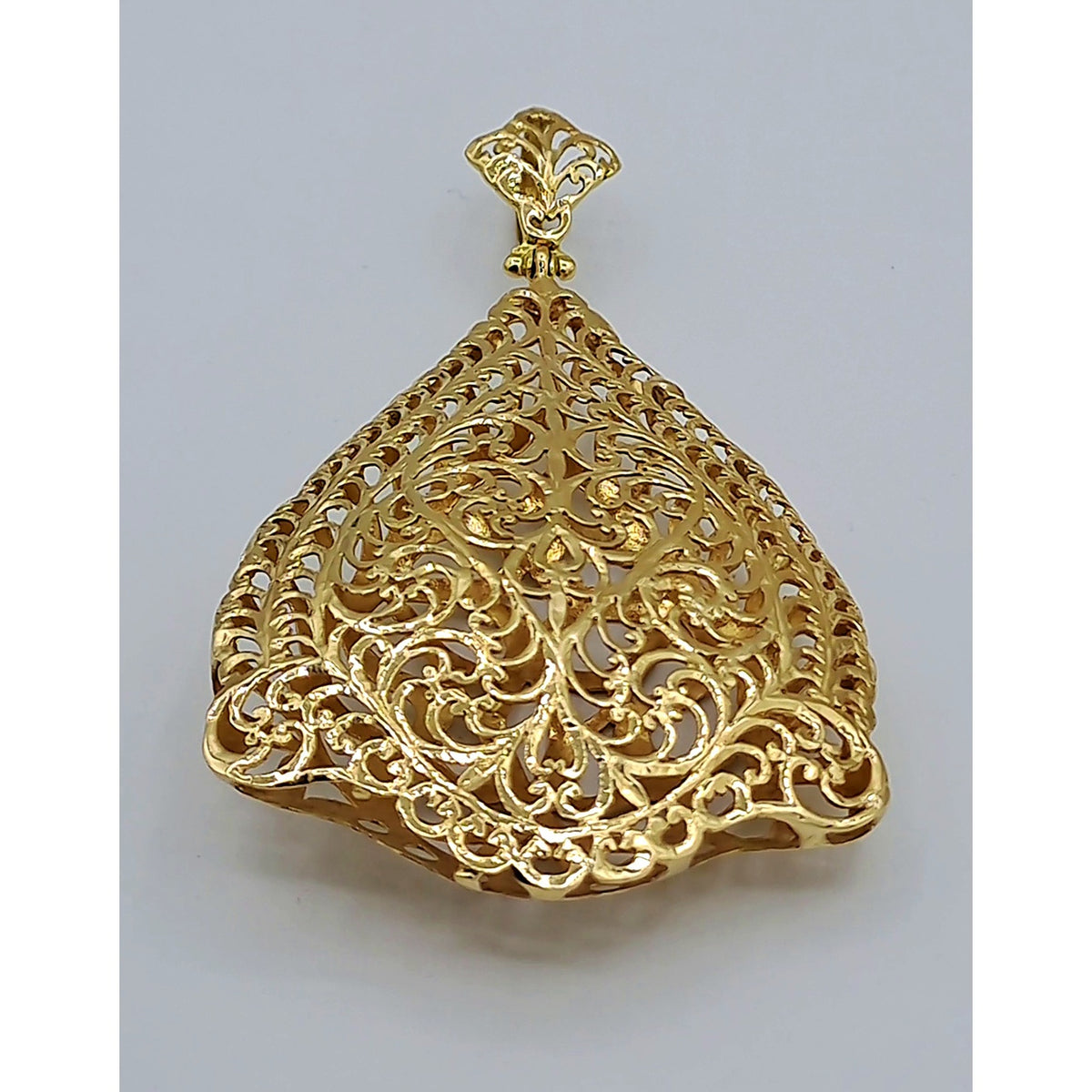 Pendentif Beldi Ajouré Filigrane Or Jaune - Grand Modèle – or 18 carats | Tariki