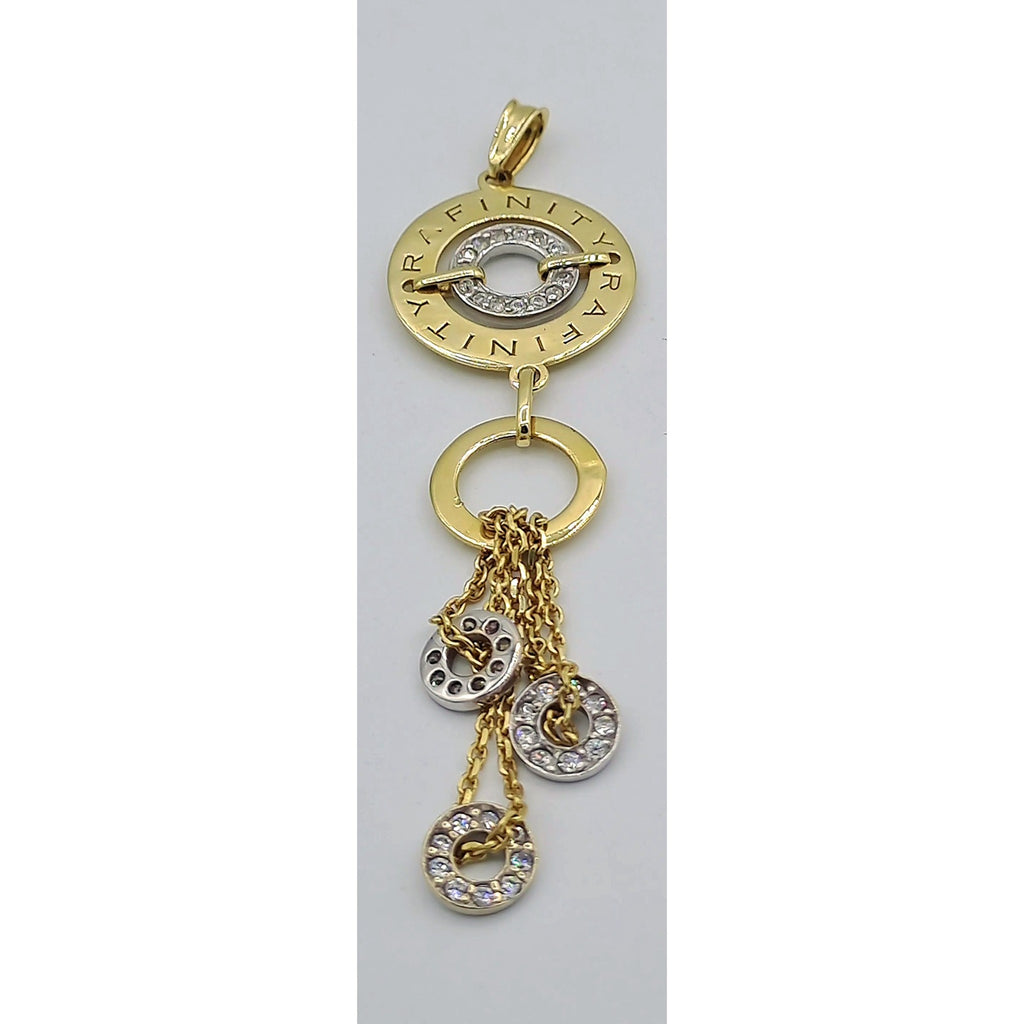Pendentif Cercles Or Jaune - Pampilles Serties – or 18 carats | Tariki