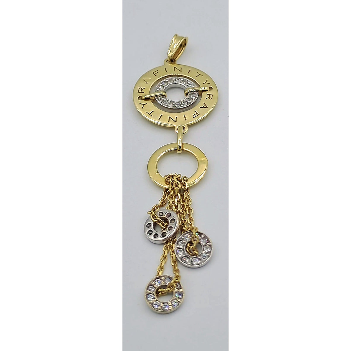 Pendentif Cercles Or Jaune - Pampilles Serties – or 18 carats | Tariki