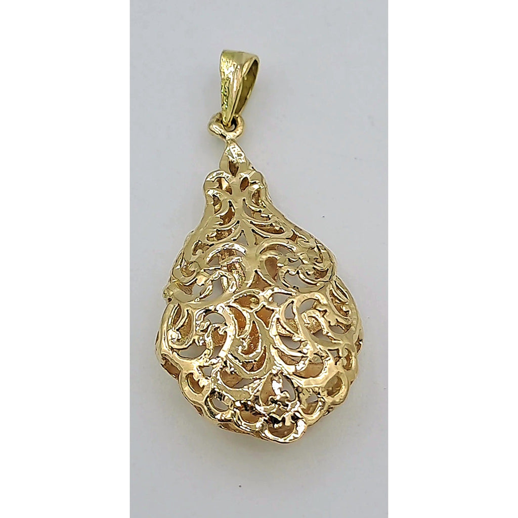 Pendentif Goutte Beldi Ajourée Or Jaune – or 18 carats | Tariki