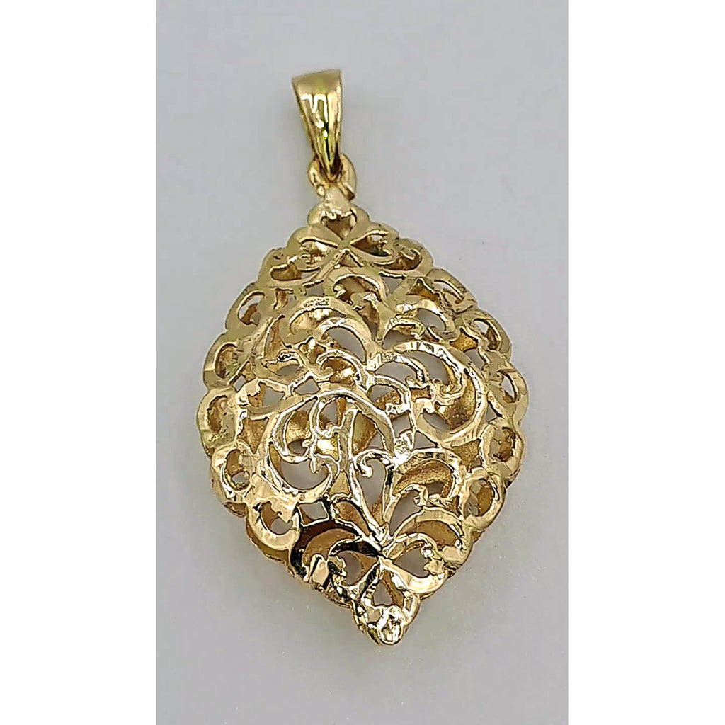 Pendentif Goutte Beldi Ajourée Or Jaune – or 18 carats | Tariki