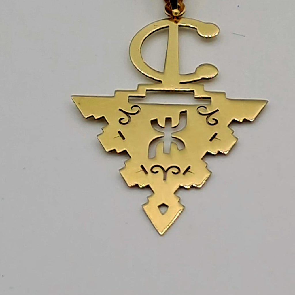 Pendentif Symbole Amazigh Or Jaune – or 18 carats | Tariki