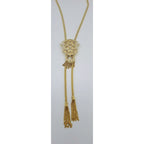 Sautoir Boulhya Or Jaune - Pendentif Ajouré, Pompons – or 18 carats | Tariki