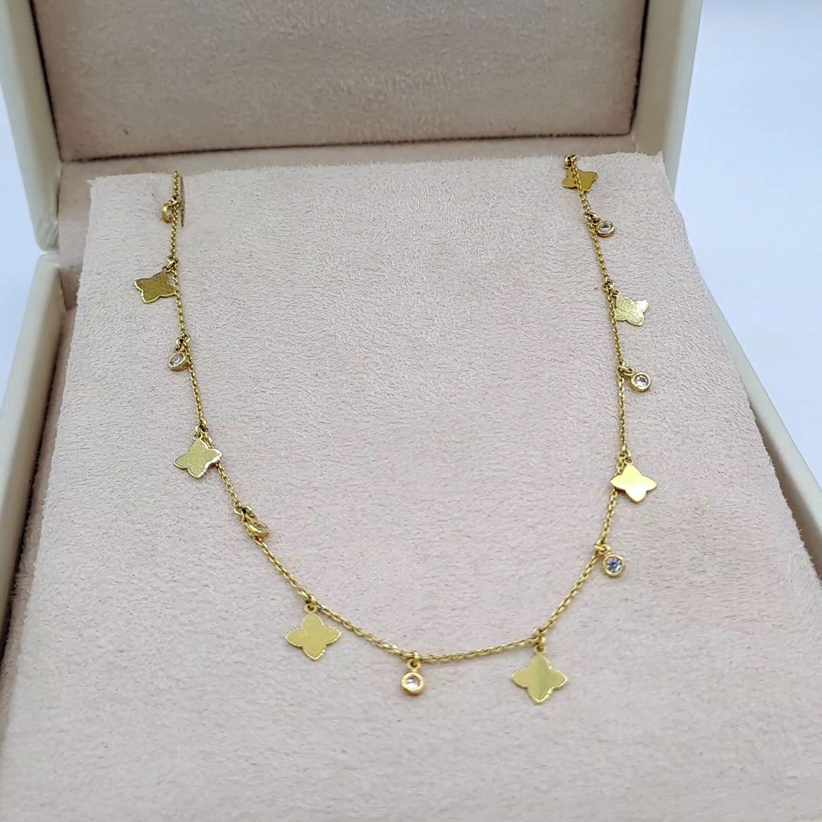 Sautoir Or Jaune - Pampilles Étoiles et Fleurs – or 18 carats | Tariki