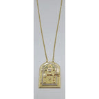 Sautoir Or Jaune - Pendentif Porte Marocaine Sertie – or 18 carats | Tariki